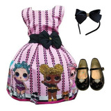 Vestido Infantil Lol Surprise Luxo +