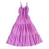 Vestido Infantil Longo Juvenil Com Alças Criança Festa Luxo