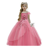 Vestido Infantil Longo Princesa Festa Casamento Dama Honra