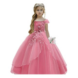 Vestido Infantil Longo Princesa Festa Casamento Dama Honra