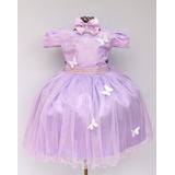 Vestido Infantil Luxo Aniversario Princesa Jardim Encantado