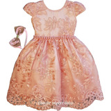 Vestido Infantil Princesa Realeza Daminha Provençal 1/16