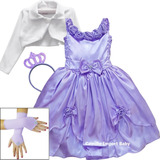 Vestido Infantil Princesa Sofia Rapunzel Formatura