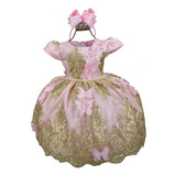 Vestido Infantil Realeza Jardim Encantado Luxo