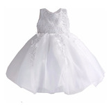 Vestido Infantil Renda Strass Dama Honra Florista Festa