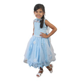 Vestido Infantil Tema Frozen + Capa + Saiote 4 A 12 Anos
