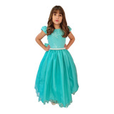 Vestido Infantil Verde Glitter Festa Casamento Rodado Chic