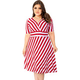 Vestido Leve Curto Rodado Confortável Senhora Plus Size 