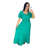 Vestido Longo Feminino De Manguinhas Multiuso De Luxo