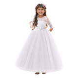 Vestido Longo Infantil Festa Daminha Cinderela Bela Royal