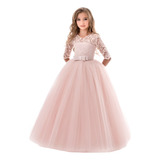 Vestido Longo Infantil Festa Daminha Cinderela Branco Royal