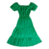 Vestido Longo Infantil Juvenil Ciganinha Com