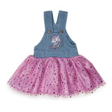 Vestido Luxo Jeans Bebê Menina Verão Lessa Kids Enxoval 7967