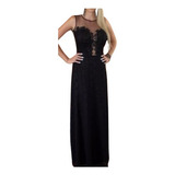 Vestido Madrinha, Festa, Costas Em Renda L096