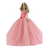 Vestido Mega Luxo Para Boneca Barbie Super Gala Sapatos 05v