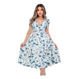 Vestido Midi Moda Evangélica Lindo Barato Malha Viscolycra 