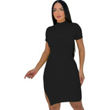 Vestido Midi Tricot Lindo Barato Promoção Canelado Tricô