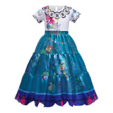Vestido Mirabel Fantasia Encanto Madrigal Princesa Infantil