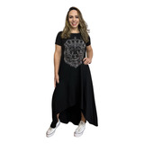 Vestido Mulet Leão Coroa Em Strass