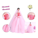 Vestido Noiva Luxo P/ Boneca Barbie