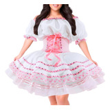 Vestido Noiva Plus Size Luxo Caipira Festa Junina Rodado