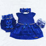 Vestido Para Bebê Recém Nascido À 6 Meses Kit Com 5 Pçs Luxo