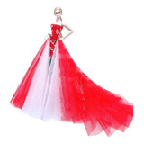 Vestido  Para Boneca Barbie Super Luxo Gala + Sapatos 18v