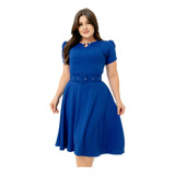 Vestido Pérola Manga Princesa Cinto De Brinde Moda Cristã