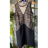 Vestido Preto Com Renda E Transparência