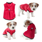 Vestido Roupinha Pet Red Cachorro Dog