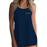 Vestido Short Beach Tennis Kona Kolors Team Academia Fitness