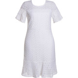 Vestido Social Em Renda Evangélico Tubinho Seiki 380375
