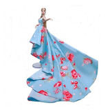 Vestido Super Luxo Gala Para Boneca Barbie + Sapato 16v
