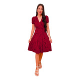 Vestido Tabata Midi Saia Gode Transpassado Moda Evangelica