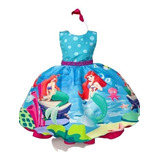 Vestido Temático Ariel Infantil - Vários