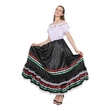 Vestido Tradicional De Princesa Mexicana Para Mulheres