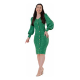 Vestido Verde Forrado Trabalhamos Com Kauly,