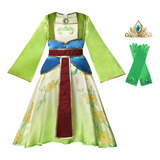 Vestidos De Princesa Mulan Para Crianças, Fantasia De Jogo