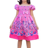 Vestidos Estampados Princesa Infantil Menina Festa