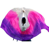 Véu Seda Pura Colorido Dança Do Ventre