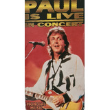 Vhs - Paul Mccartney Is Live Em Concert, Original Cassete