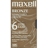 Vhs Maxell Bronze Standard 6 Hours T-120 Lacrada Fábrica
