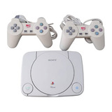 Video Game Playstation One Baby Slim + 02 Controles + Jogos De Brinde Top