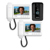 Video Porteiro Sistema Rfid Ivr 7 Id Com Monitor Adicional Cor Branco