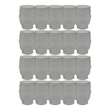 Vidro Timoneiro Sinaleiro Balizador Com Tampa Branca, 20 Pcs