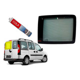 Vidro Vigia Traseiro + Cola / Fiat Doblo - Lado Esquerdo