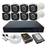 Vigilância Kit 8 Câmeras Hd Infra