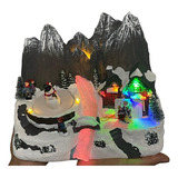 Vila Natalina Noel C/ Movimento Luz Led Natal Boneco De Neve