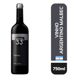 Vinho Argentino Tinto Seco Latitud 33º