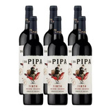 Vinho Português Tinto Da Pipa - 750ml Kit 6 Unidades